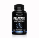 Melatonine, GABA, L-Theanine - voor Occasional Slapeloosheid - 60 Veggie Capsules - Inclusief Magnesium, 5-HTP, Phellodendron Root Powder & Mucuna Pruriens
