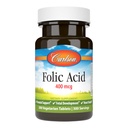Carlson - Foliumzuur, 400 mcg, Biedt belangrijke prenatale ondersteuning, foetale ontwikkeling, 300 tabletten