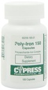 Dieetsupplement - Poly Iron Capsules 150 mg (100 capsules per fles) van Cypress Pharmaceutical #185-01 (2 flessen van 100 capsules)