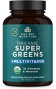Oude Voeding Supergreens Multivitamine tabletten, Biologische Superfood Poeder met Multivitaminen Gemaakt van echte groenten, fruit en kruiden, voor spijsvertering en energie ondersteuning, 90 Tellen