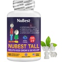 NuBest Tall Kids - Multivitamines et minéraux pour l'âge de 2 à 9 ans - Soutien aux os et à l'immunité - Aide les enfants, les tout-petits en bonne santé - Formes animales - 60 comprimés de baies à croquer