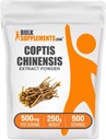BulkSupplements.com Coptis Chinensis Extract Powder - Golden Thread Supplement, Herbal Supplement - Vegan & Gluten Free, 500mg per Serving, 250g (8.8 oz) (Pack of 1)