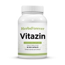 Herbsforever Vitazin Capsules Ayurvedic Kruidensupplement ondersteunt energie en prestaties Biedt fysieke en geestelijke sterkte 90 Vege Capsules 800 Mg Elk