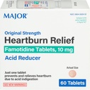 Originele hartverbranding - Famotidine-tabletten, 10 mg - zuurreducer - 60 tabletten