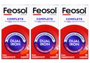 Feosol Bifera HIP & PIC Iron Supplement, compleet - 30 caplets, verpakking van 3
