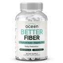 Organics Ocean Better Fiber - Daily Fiber Supplement - Softten Stool for Moeiteless Bowel Movements - met Psyllium Hulk en Slippery Elm - 90 capsules
