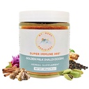 Mt.Meru Médicaments ayurvédiques Haldi Doodh/Lait d'or Superblend- avec formule de stimulation immunitaire, sans gluten, pour la santé du cerveau, Gut Support avec haut Curcumin Lakadong Turmeric (1.76oz/50g)