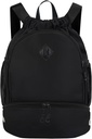 Trekkoord Rugzak Gym Rugzak met Schoen Compartiment voor Mannen Vrouwen String Sporttas met Wet Pocket Cinch Zwem Beach Bag, Zwart (Patent hangende)