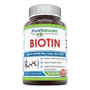 Pure Naturals Biotin 10 000 Mg, 100 Capsules- Soutient une peau et des cheveux sains – favorise une bonne santé globale
