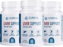 Klinische effecten: Leverondersteuning - Natuurlijke melkdistel en zinksupplement - 3 Pack - Helpt detox en reiniging van de lever - Ondersteunt de leverfunctie en de spijsvertering gezondheid - Made in The USA