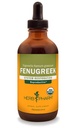 Extrait liquide de fenugreek biologique certifié Herb Pharm pour le soutien reproducteur féminin - 4 Once