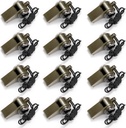 Kingrol 12 Pack Safety Whistles for Adults, Loud Emergency Whistles with Lanyard for Boating, Hiking, Camping, and Climbing