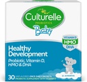 Culturelle Baby Gezonde Ontwikkeling Probiotica, Vitamine D, HMO & DHA Packets, helpt een gezond immuunsysteem te bevorderen&Digestief systeem* bij baby's & kinderen Leeftijden 1+,Gluten Vrij & niet-GMO, 30 Tellen (pakket van 1)