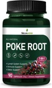 Poke Root Capsules Lymfatische Drainage Supplementen, Lymf Systeem Ondersteuning voor Edema met Red Root Extract, Dandelion voor Immune Boost & Lymf Detox Reiniging. Aantal