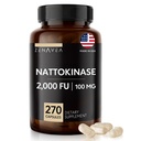 Supplément Nattokinase - 2000 UF d'enzyme - 270 Capsules de Nattokinase 100mg - Sans gluten, sans OGM, végétalien