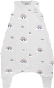 Woolino 4 Season Baby Sleep Bag avec pieds, Merino Wool et Cotton Walker Sleep Sack, Toddler Sleeping Bag, 18-36m, Rainbow