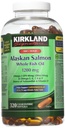 Kirkland Handtekening 100% Wild Alaska Salmon Oil 90 EPA 110 DHA 1200mg - 320 Enteric Coated Softgels