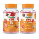 Levensvatbare B Complex Kids + Calcium met vitamine D Kids, Gummies Bundle - Grote Proeverij, Vitamine Supplement, Glutenvrij, GGO vrij, Kauwbare Gummy