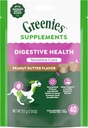 Greenies Soins sensibles Supplément digestif pour chiens de santé Formule sans poulet, avec un probiotique pour chiens, beurre d'arachide, 40 Count Pouch