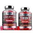 Muscle Gummy Bundle - Creatine Monohydraat Gummies & Testo Gummies voor mannen - Advanced Bundle