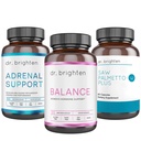 Dr. Brighten PCOS Basic Kit - Vrouwen Hormone Balance, Adrenal Support, en Saw Palmetto Plus