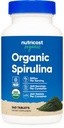 Nutricost Organische Spirulina 500mg, 240 tabletten - Glutenvrij, Non-GMO