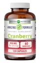 Formules étonnantes Extrait de canneberge de 950 Mg par portion de 120 Capsules Supplément de non-OGM, sans gluten, fabriqué aux États-Unis