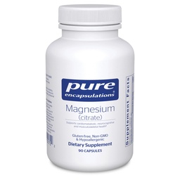 Pure Encapsulations Magnesium (Citraat) - Supplement voor Slaap, Hart Gezondheid, Cognitieve Gezondheid, Bot Gezondheid, Energie, Spieren en Metabolisme* - met Premium Magnesium - 90 Capsules