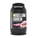 NutraBio Caseïne Proteïne Poeder, Micellar Casien Powder, 25g Slow Digesting Proteïne, helpt om u volledig te houden, Overnight Muscle Recovery & Growth, BCAA & EAA, Glutenvrij, Sojavrij, 2lb Strawberry Ice Cream