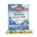 Carlson - Maximum Omega 2000 Grab + Go Packs, 2000 mg Omega-3s, Wild-Caught, Norwegian Fish Oil Supplement, Sustainablely Sourced Fish Oil Capsules, Lemon, 30 Softgel Pack
