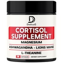 DEDICAD 9in1 Cortisol Supplement - Ashwagandha and Magnesium Glycinate and Chelate - Brain Health & Restful Night & Mood Balance - 90 Capsules Supply 45 Days