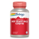 SOLARAY Red Gist Rice Plus CoQ-10 & No-Flush Niacin Vitamine B-3, gezonde hart- en cardiovasculaire ondersteuning, niet-ir uitgestraald en citrinine vrij, 60 dagen geld terug garantie, 90 porties, 90 VegCaps