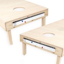Barcaloo Cornhole Scorebord Metal Decal met 2 magnetische Score Keepers voor Corn Hole Boards