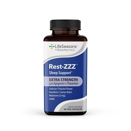 Rust-ZZZ Extra sterkte - Slaapondersteuning Supplement - Val slaap & blijf slapen - Kalmte zenuwstelsel - Natuurlijk gemakkelijk spierspanning en rusteloosheid - lage dosis melatonine GABA & kamille - 60 capsules
