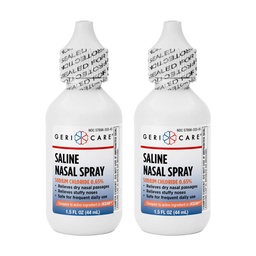 GeriCare Saline neusspray 1,5 FL OZ vochtinbrengende spray Natriumchloride 0,65% (verpakking van 2)