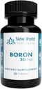 Boron 30mg Mineral Supplement - Soft-Pressed Tablets Schildklier Steun Snelle Absorptie Formule (30)
