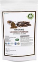 R V Poudre essentielle de réglisse biologique 100gm/ 3,53oz/ 0,22lb Glycyrrhiza Glabre Poudre de racine de réglisse Mulethi Poudre Yastimadu Poudre de réglisse Poudre de réglisse USDA Supplément certifié biologique dans Zip Lock Pouch
