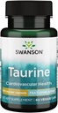 Swanson Amino Acid Ajipure Taurine Pharmaceutical Grade 500 Milligrammen 60 Veg Capsules