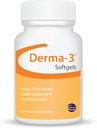 Ceva Derma-3 Softgels, Omega-3 Vetzuur & vitaminesupplement voor kleine honden + katten (60 telling)