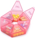 Wekelijkse Pillen Organisator Grote 7 dagen pil Box Organisator Dagelijkse Geneeskunde Case voor Vitamine Fish Oil Pillen Supplementen Artritis Vriendelijk