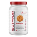 Nutrition métabolique Isolation des protéines de lactosérum ISO PWDR Beurre d'arachide, 1,54lb, 23 portions, 26g de protéines, digestion rapide, glucides zéro, goût délicieux, très faibles glucides et graisses, lactose zéro