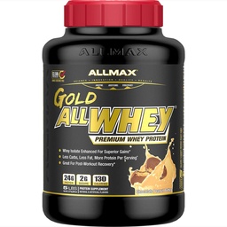 ALLMAX Gold ALLWHEY, Chocolate Peanut Butter - 5 lb - 24 Gram eiwit per scoop - Glutenvrij, lage carb en lage suiker - ongeveer 71 Servers