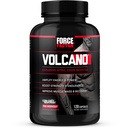 Force Factor vulkaan pre workout Nitric Oxide Booster supplement voor mannen met Creatine en L-Citrulline om Boost en energie, Help Build Muscle, Better Pump and Workout, 120 Capsules