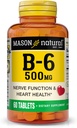 MASON NATUURLIJKE Vitamine B6, 500 mg, 60 tabletten