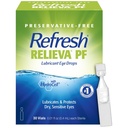 Refresh Relieva PF Lubricant Eye Drops for Dry Eyes, Conservative-Free, 0,01 Fl Oz Containers voor eenmalig gebruik, 30 Tel.