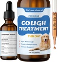 Hoesten behandeling voor honden - Herleven Sore Throat, Dry & Nat Cough - Trachea Collapse en Respiratory Ondersteuning - Immuunsupplement voor honden - Natural Herbal Remedy 2 oz
