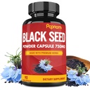 Pure Black Seed Powder Capsules 750mg - Premium Supplement for Immunity, Digestive, Skin, Hair & Body Balance - 90 Pills for 3 Month Supply