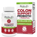 Probulin Colon Support Probiotic Supplement, Daily Gut, Digestief, en Immune Health Probiotica Capsules voor mannen en vrouwen, 20 miljard CFU, Vegan, 30 Telfles