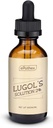 Lugol's oplossing 2% 2oz glazen druppelfles. Bevat Kaliumjodide en Jodium, 60ml