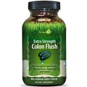 Irwin Naturals Extra Strength Colon Flush Quick & Krachtig Digestief + Constipatie Ondersteuning Supplement met Psyllium, Acai, Triphala + Verzachtende Botanicals - 60 Liquid Softgels